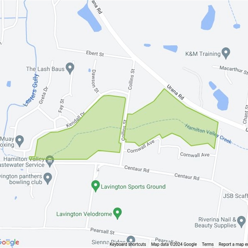 Collins Street Retarding Basin field guide