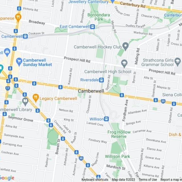Camberwell, VIC field guide