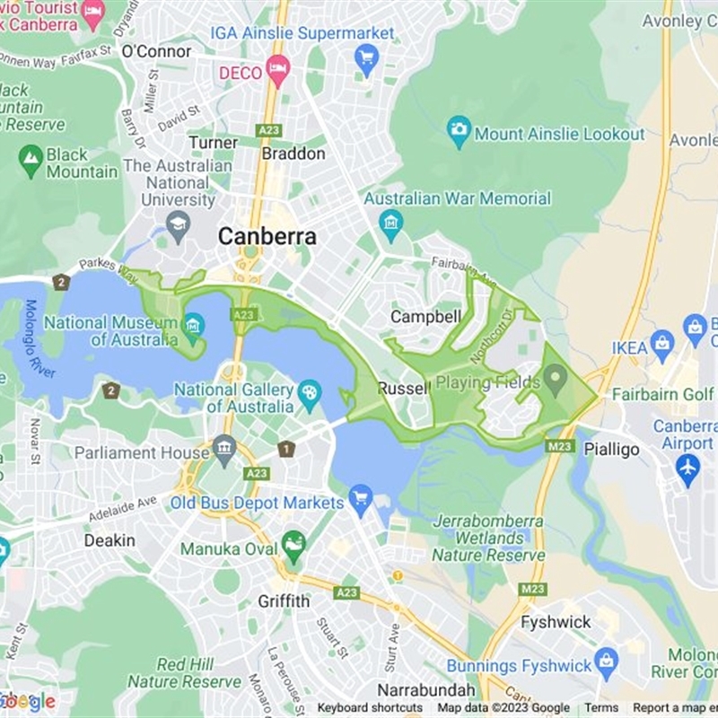 Mount Ainslie to Black Mountain