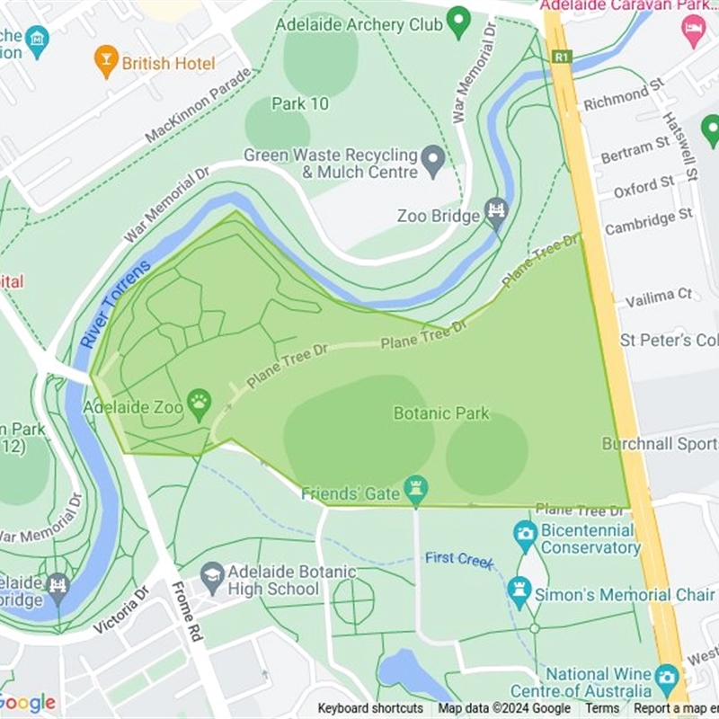 Adelaide Zoo and Botanic Park field guide