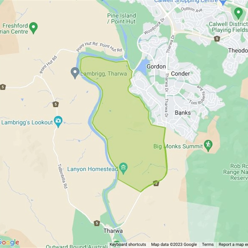 Lanyon - northern section field guide