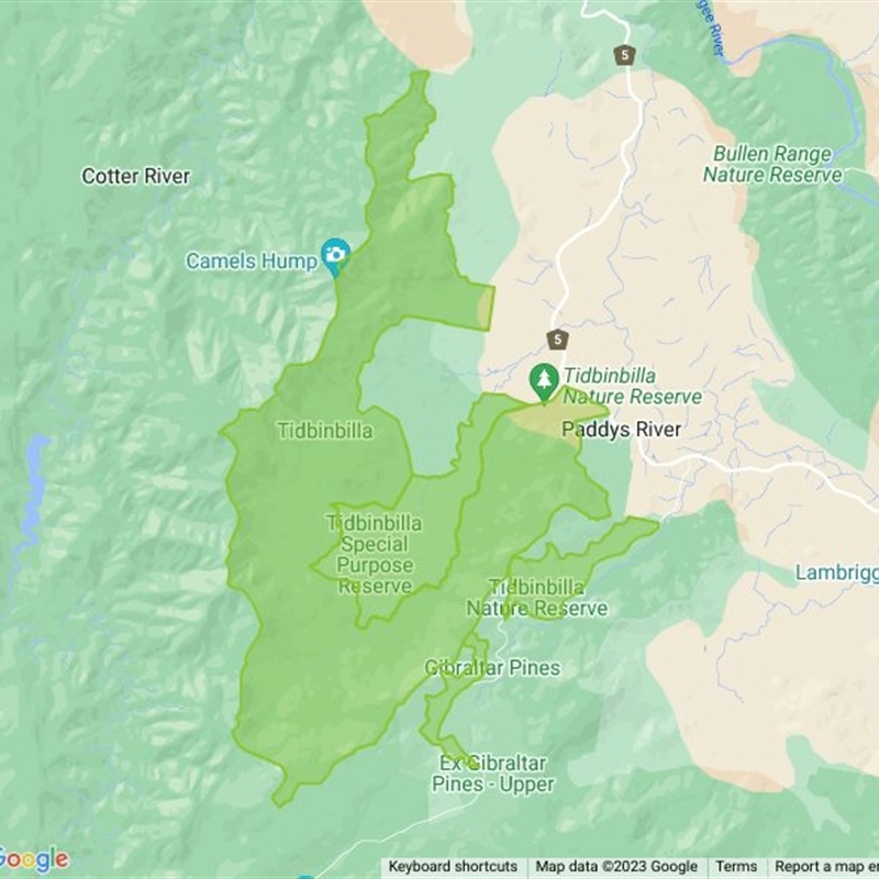 Tidbinbilla Nature Reserve Map Tidbinbilla Nature Reserve - Canberra Nature Map