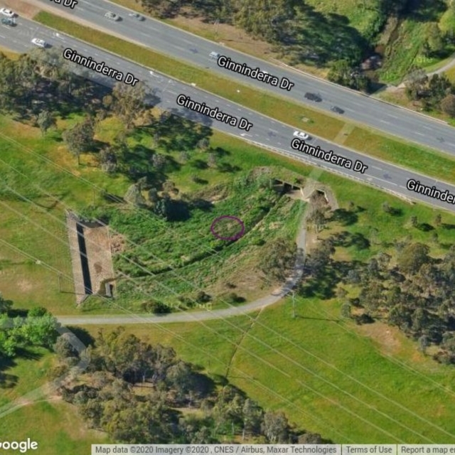 FLO200: Stormwater drainage channel, cnr Ginninderra Drive and Kingsford Smith Drive, Florey