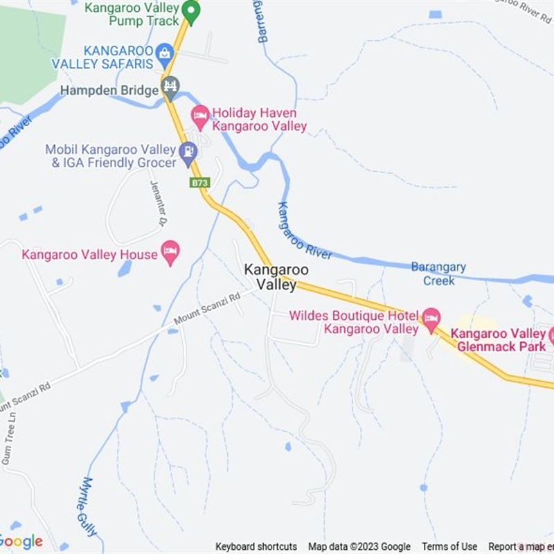 Map Of Kangaroo Valley Kangaroo Valley, Nsw - Canberra Nature Map